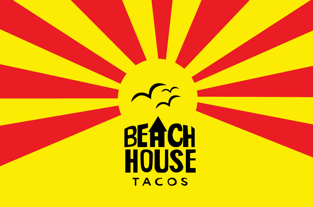 a logo for a taco stand located on Ventura's historical pier